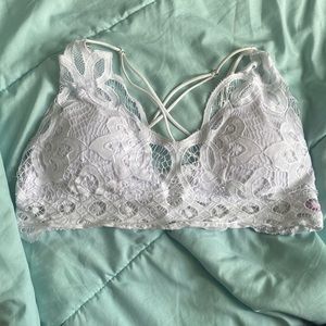 crop top. could go under a jacket. the crop top is from rue 21. white